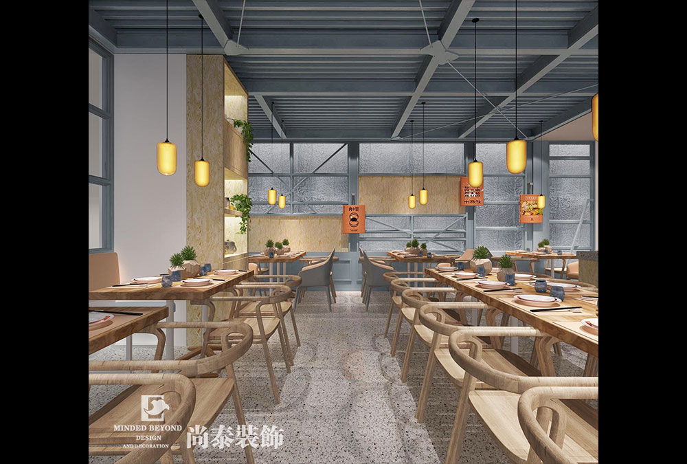 深圳南山肉夹馍餐厅装修设计效果图