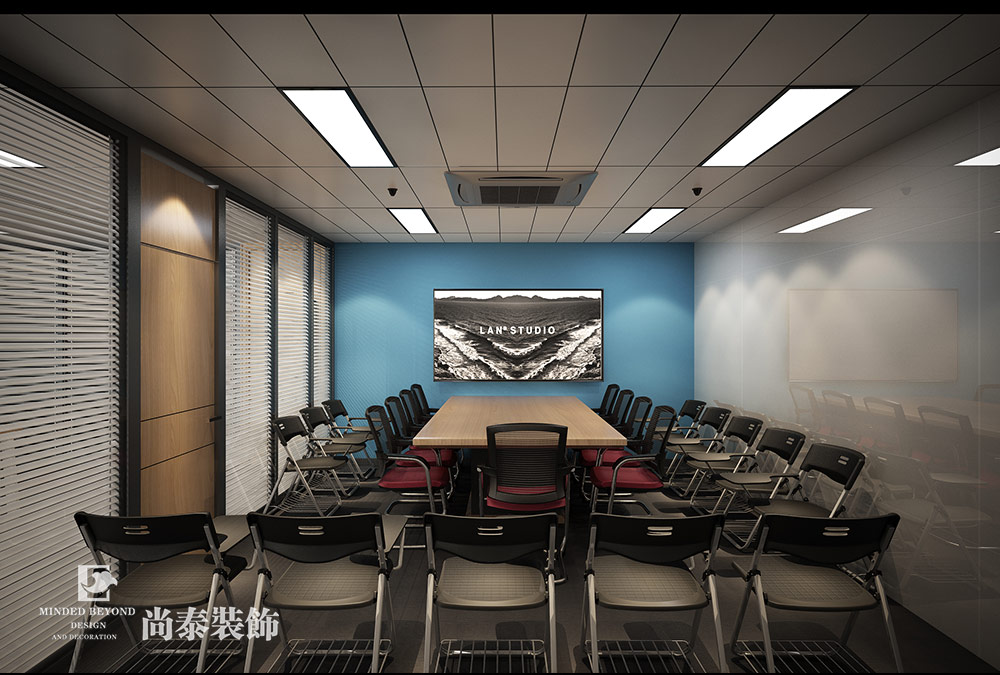 深圳南山区软件园动画公司办公室装修设计 