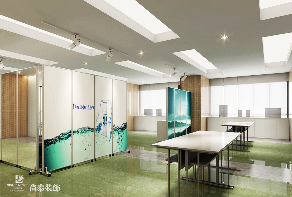 广州白云天瑞广场生物医疗公司办公室装修效果图
