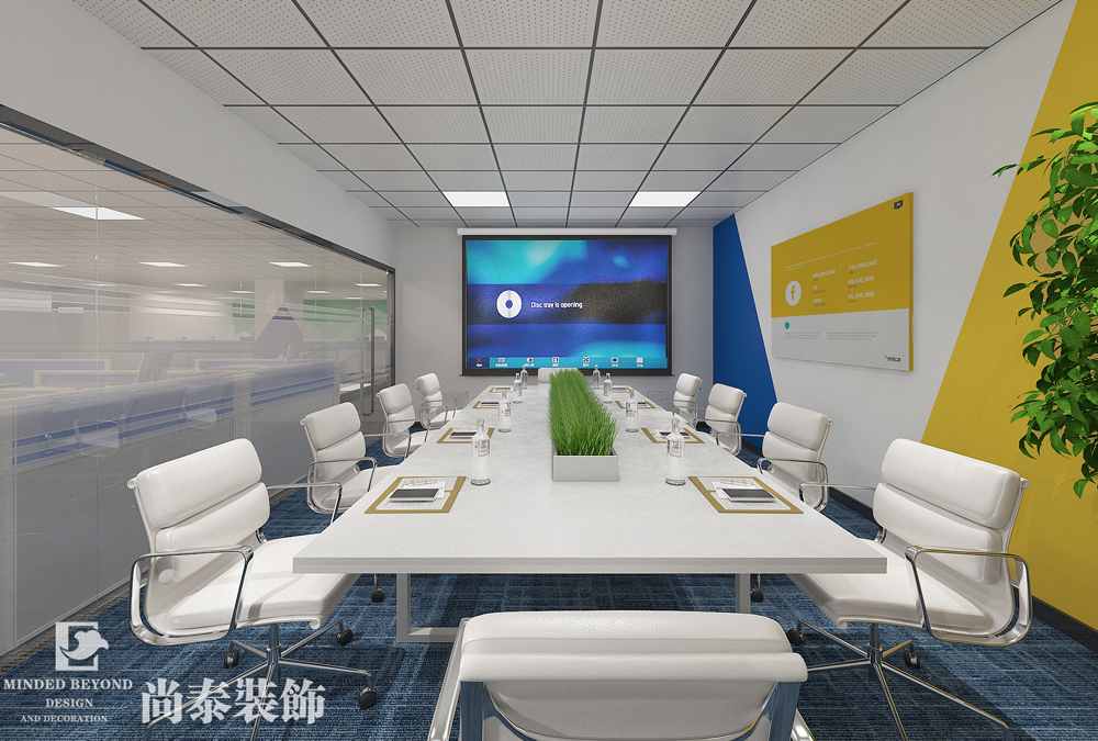深圳龙华观澜嘉泉科技大厦检测公司办公室装修设计 