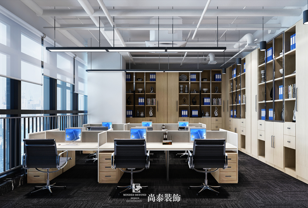 深圳龙岗启迪协信科技园智能科技公司办公空间装修设计 