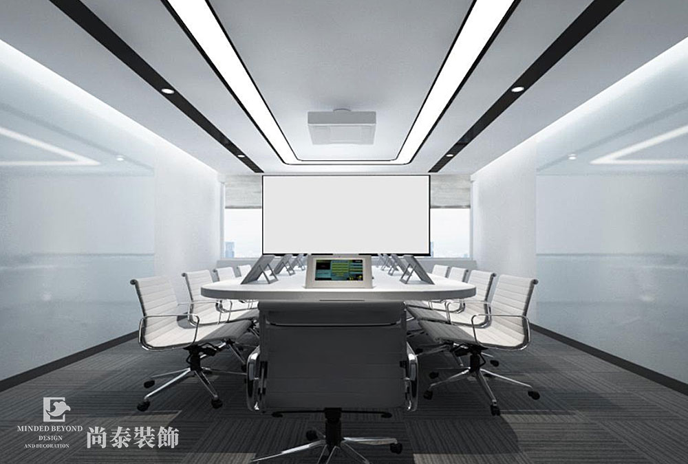深圳南山联想大厦科技公司办公室装修效果图