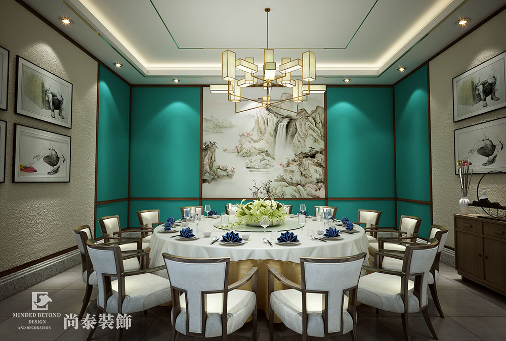 深圳光明中式中餐厅装修设计