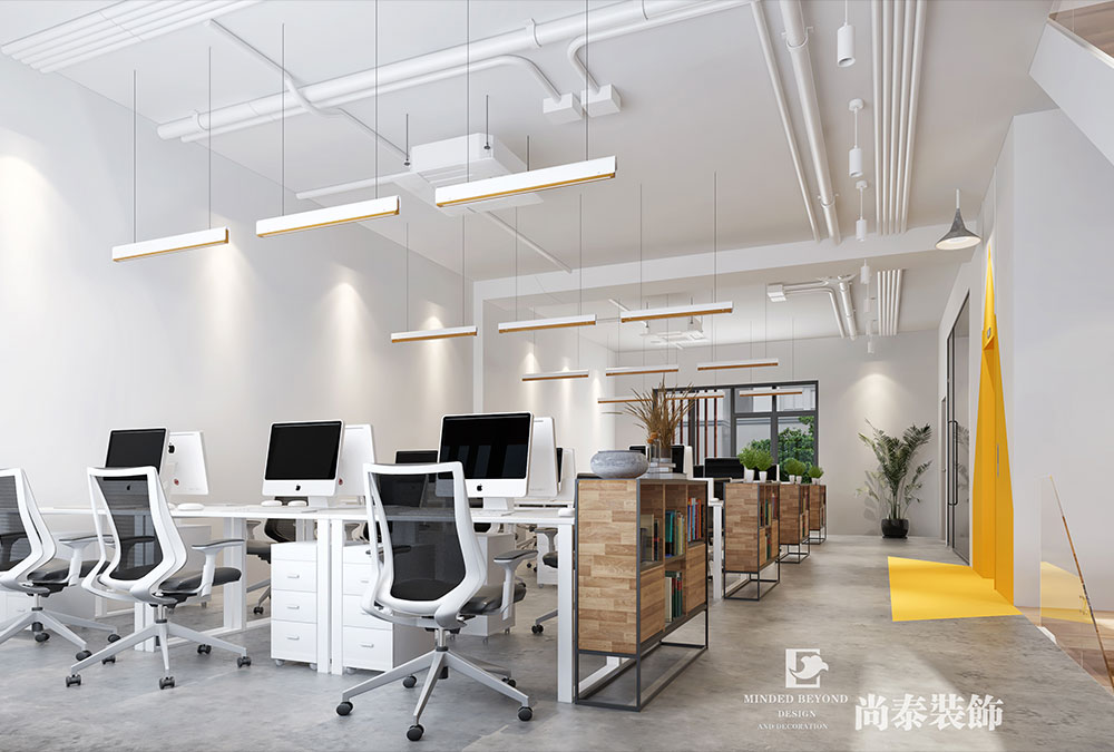广州天河350平电子商务公司办公室装修