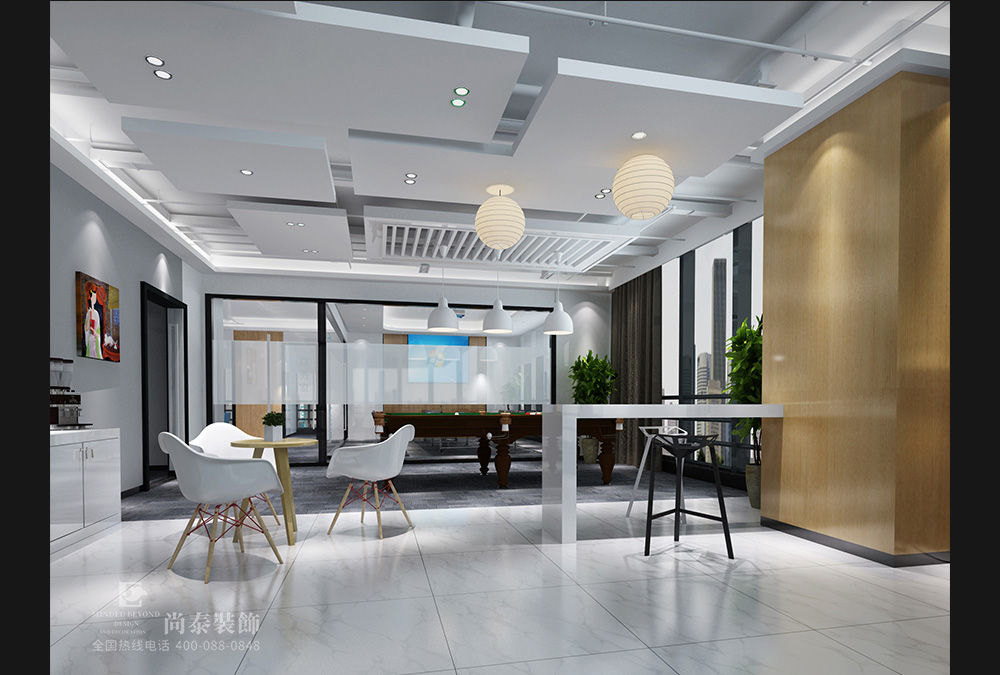 深圳南山科技园美容行业公司办公室装修设计