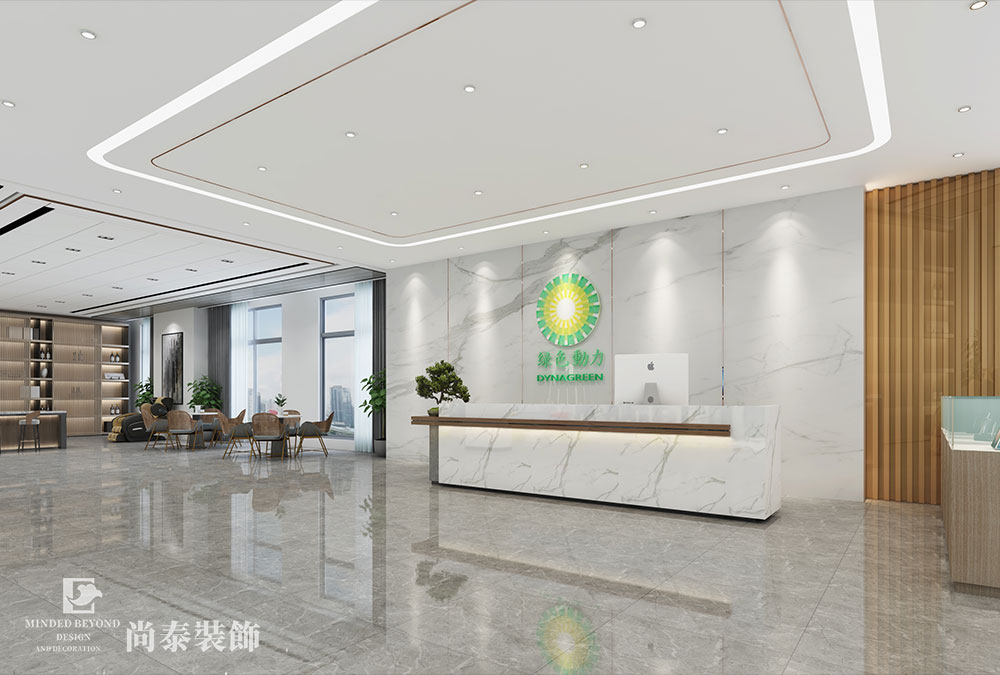 浙江平阳县1600㎡环保产业公司办公室装修设计