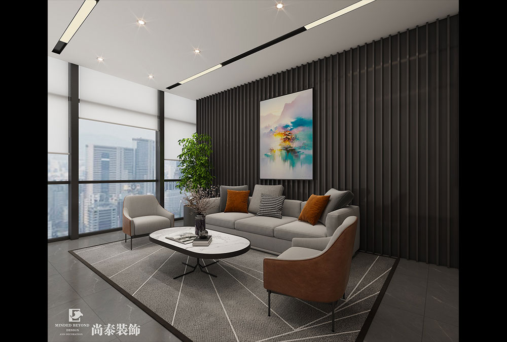 深圳宝安西乡万庭大厦现代科技办公室设计方案
