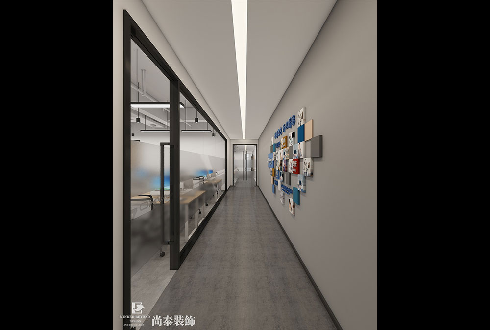 深圳宝安西乡万庭大厦现代科技办公室设计方案