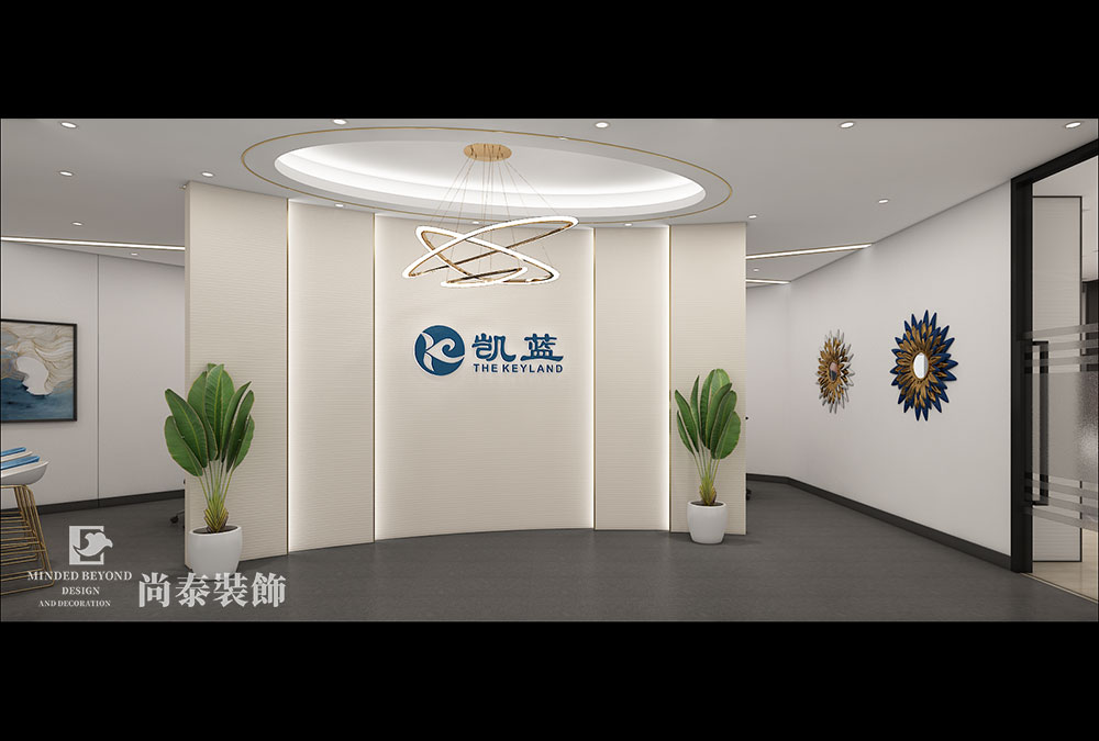 深圳罗湖华润大厦135平米珠宝办公室装修设计方案
