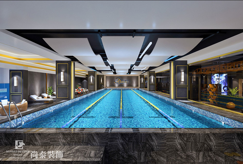 深圳罗湖游泳健身房室内设计