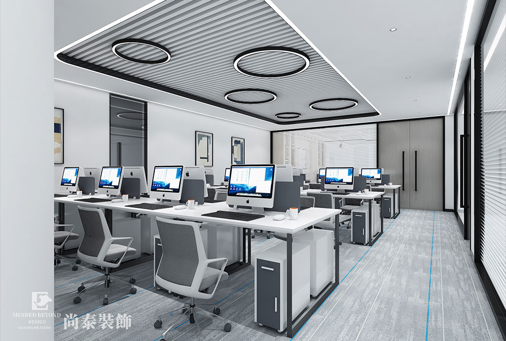  东莞南城健康产业公司办公室装修设计