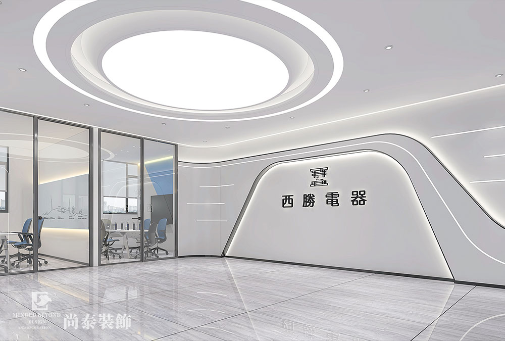 深圳龙华同胜电器公司办公室装修设计