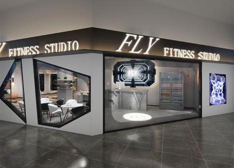 深圳健身房设计-250平米工业风健身房 | FLY健身房