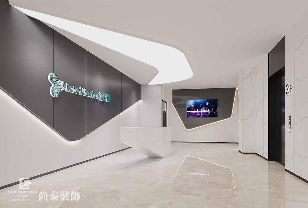 写字楼装修：深圳1400平米科技公司办公室设计
