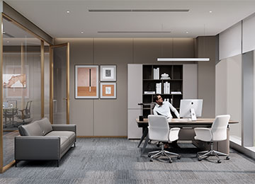 300平米资本管理公司深圳南山写字楼办公室装修设计案例