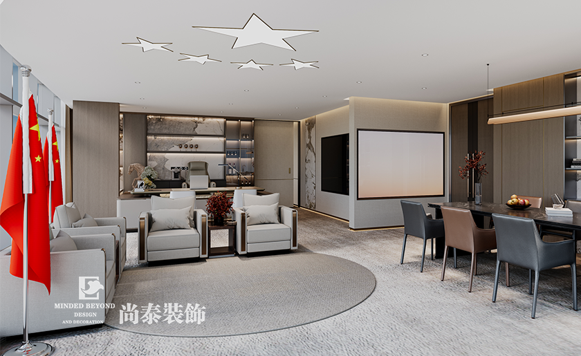 深圳宝安区通讯公司办公室装修效果