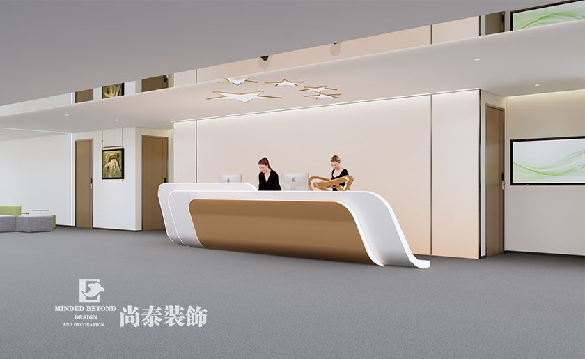 深圳宝安区通讯公司办公室装修效果