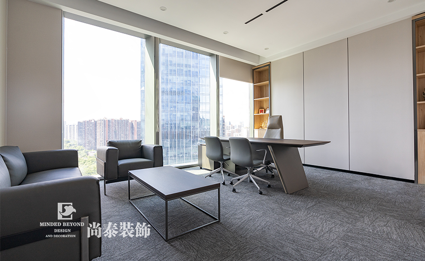 深圳市龙华区科技公司办公室装修效果图