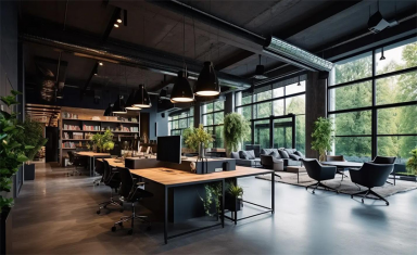 超1000平工业风办公室装修设计方案